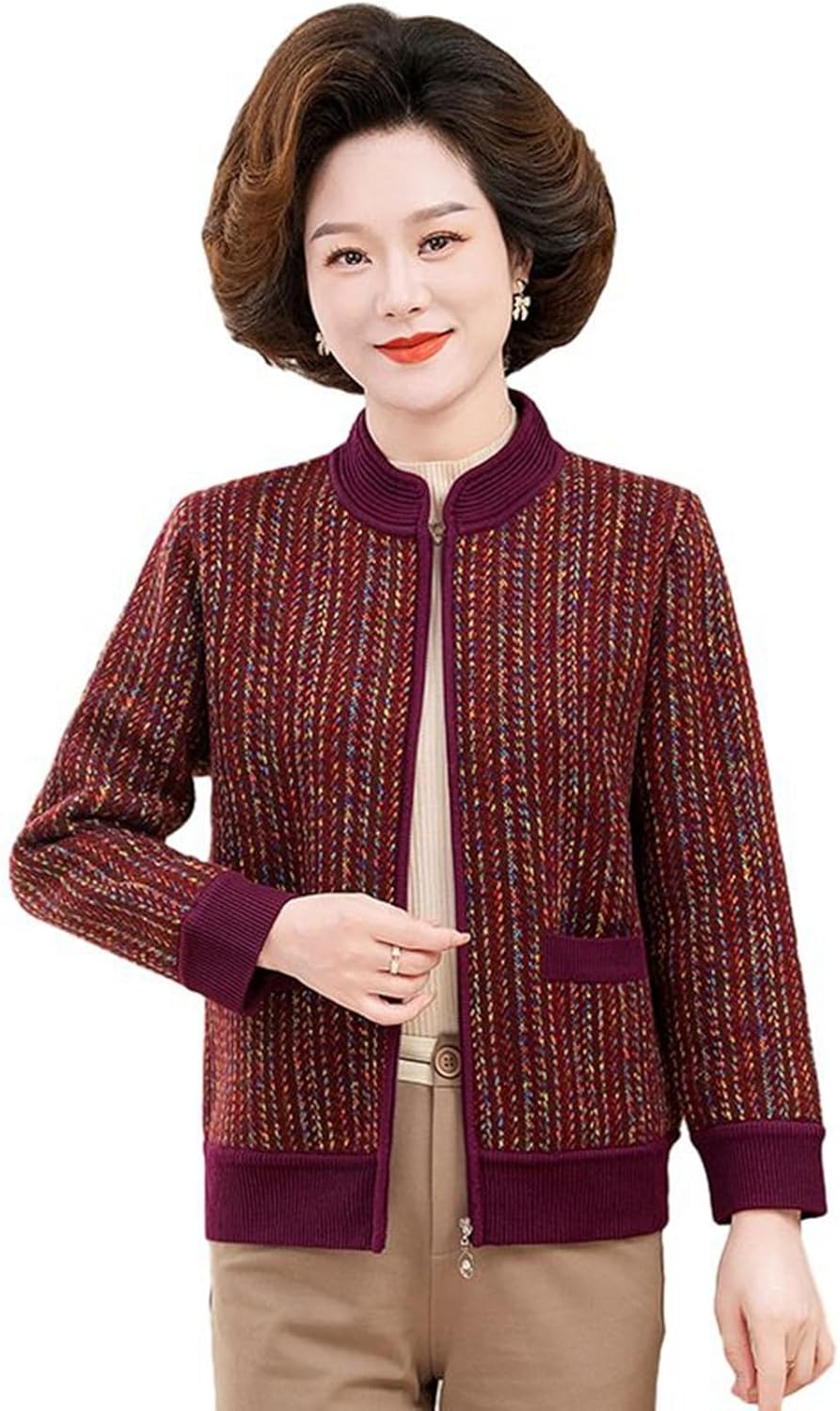 60s vintage 毛足長 DIPLOMOT モヘアカーディガン 茶 (M) 60s DIPLOMAT