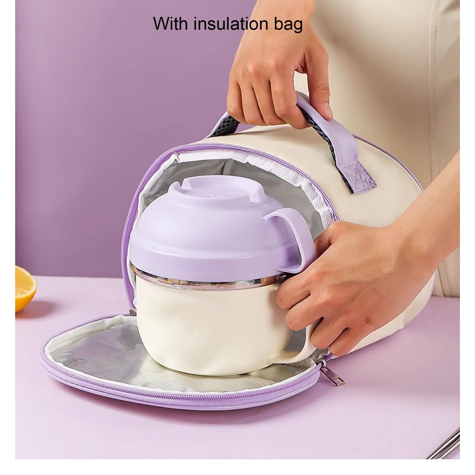 Lonchera Bento, Fiambrera de gran Capacidad, Lonchera Térmica a Prueba de Fugas, Perfecta para Dormitorios, Cocinas Pequeñas u Oficinas(Green,Small)