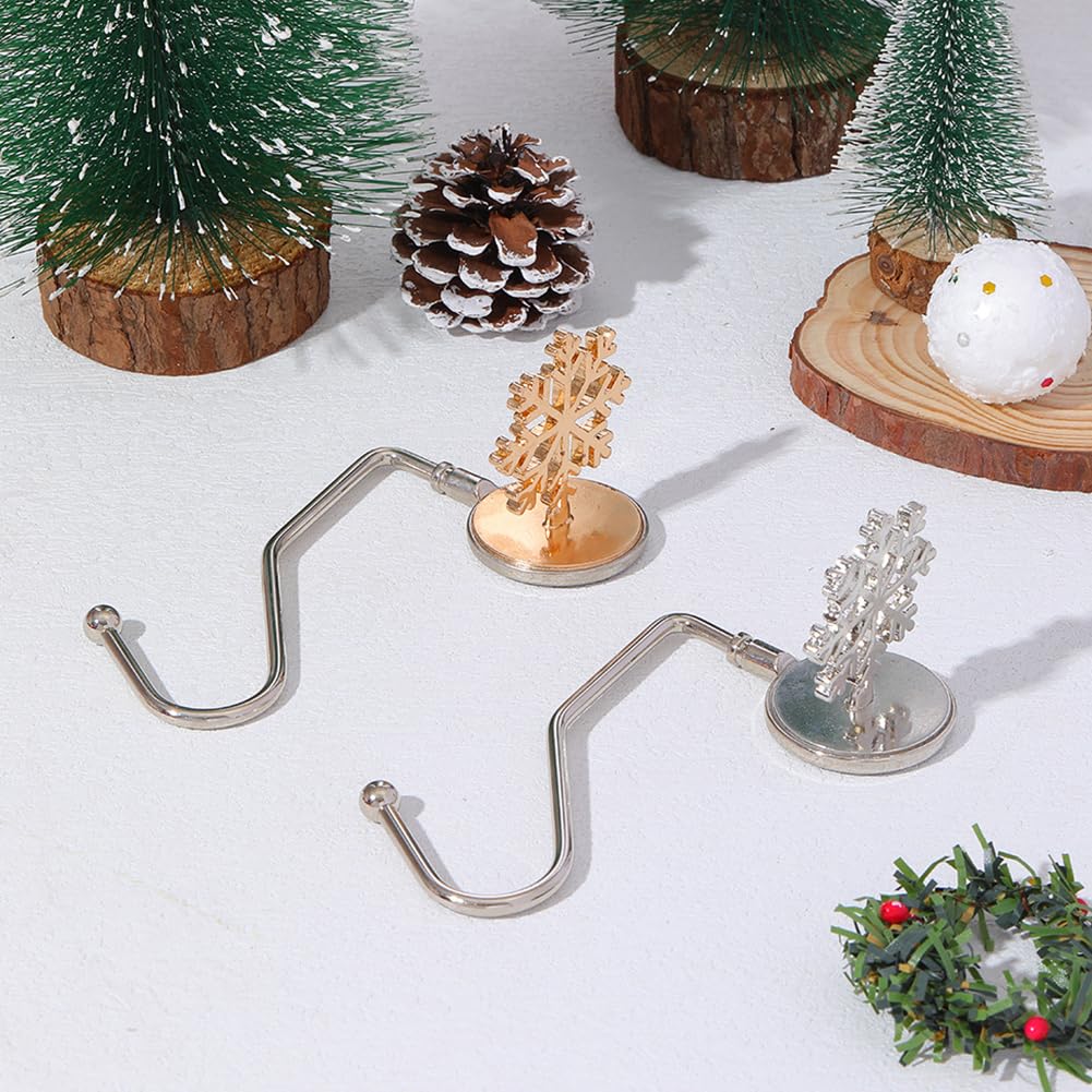 Set 5 Portacalze Natalizi - Con Ganci Antiscivolo, Temi Renna, Albero, Babbo Natale, Per Camini E Mensole - Foto 9