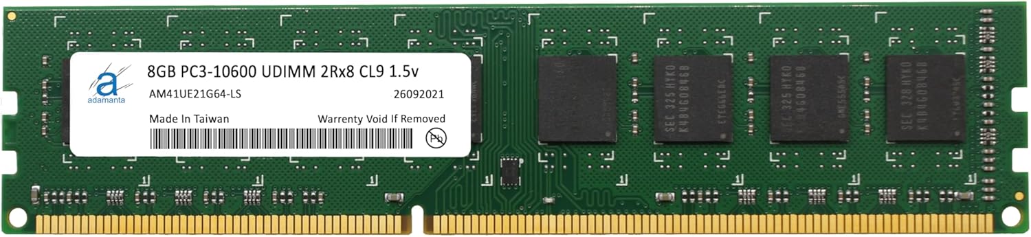 Adamanta 32GB (4x8GB) Compatible for Dell OptiPlex 9010, 7010, 3010, 990, 790, 390 (USFF/SFF/MT/DT) DDR3 1333Mhz PC3-10600 Non-ECC UDIMM 2Rx8 CL9 Desktop Memory RAM Upgrade SNPH7JD8C/8G