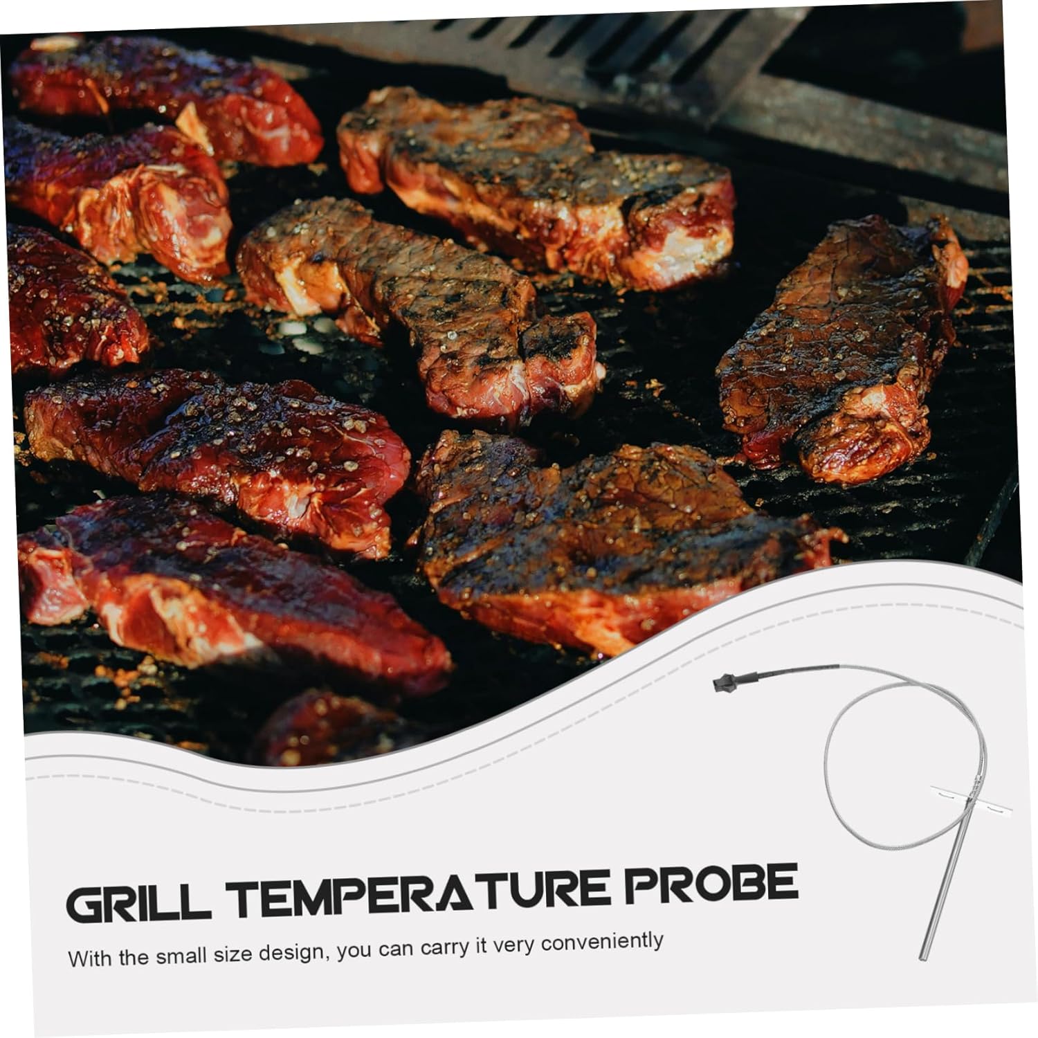 BESPORTBLE 4sets Temperature Probe for Grill Machine High Precision Sensor for Outdoor Grilling - BBQ Accessory Compatible Various Grill Brands Accurate Temperature Monitoring