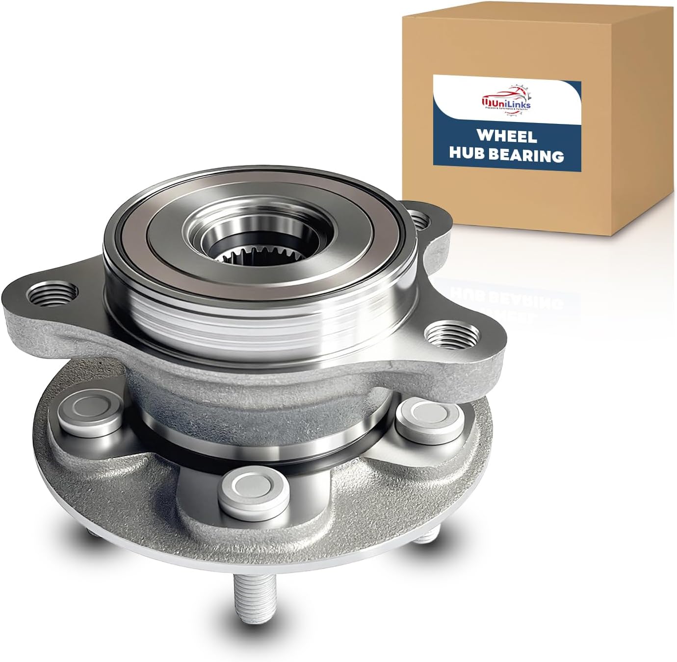 513402 Front Wheel Bearing Hub Assembly Compatible with Toyota 2020-2022 Corolla L4 1.8L, 2019-2020 Corolla L4 2.0L, 2016-2022 Prius, 2019-2022 Prius AWD-e, 2017-2022 Prius Prime 5-Lug ABS