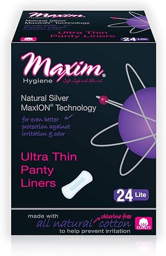 MaxION - Panty Forros de algodón para mujer, forro natural de panty, control de olores iónicos, libre de cloro, sin químicos, respetuoso con el