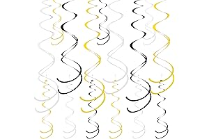 Black and Gold Streamers