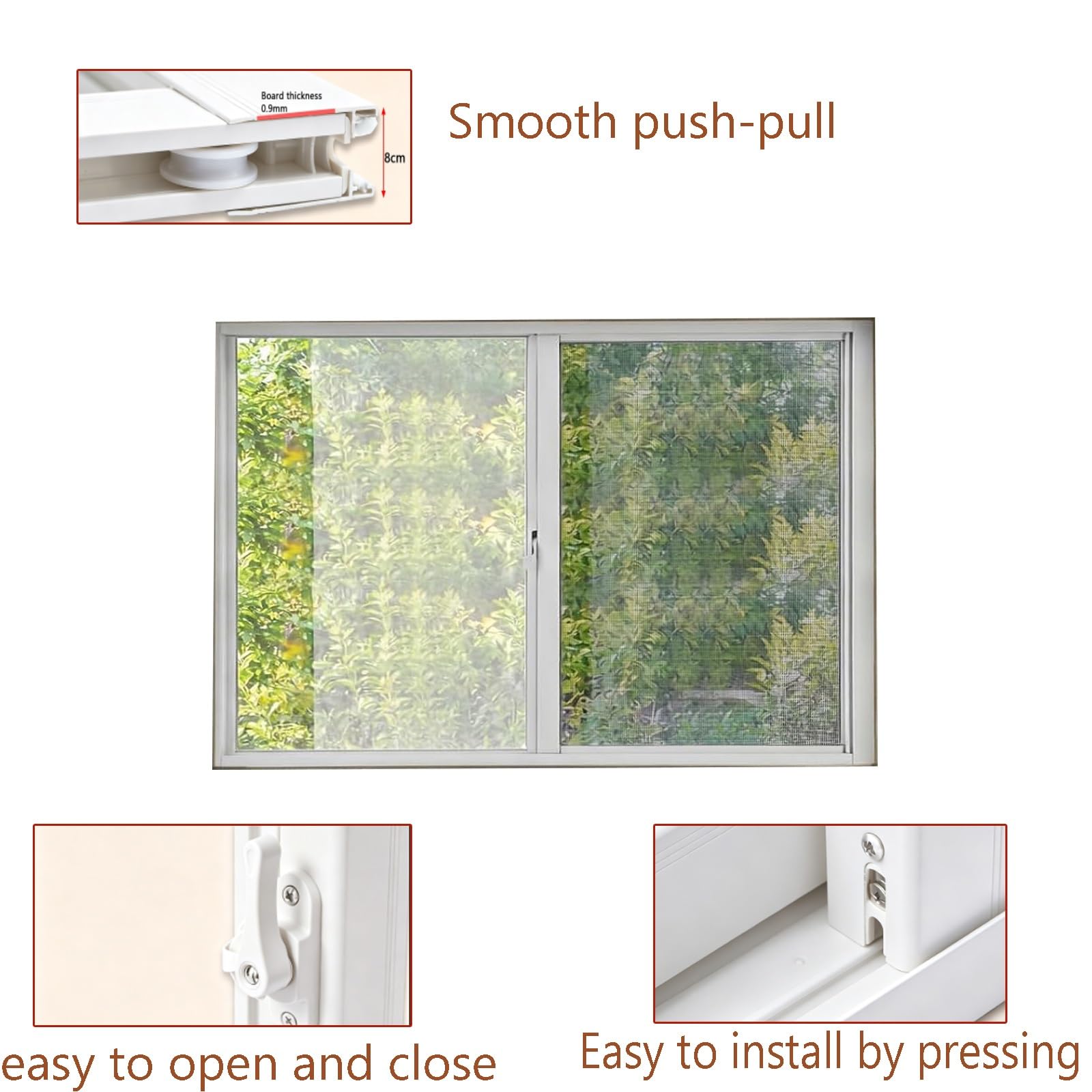 68x48cm, 66x43cm, 60x23cm, Ventanas De Reemplazo De Casa