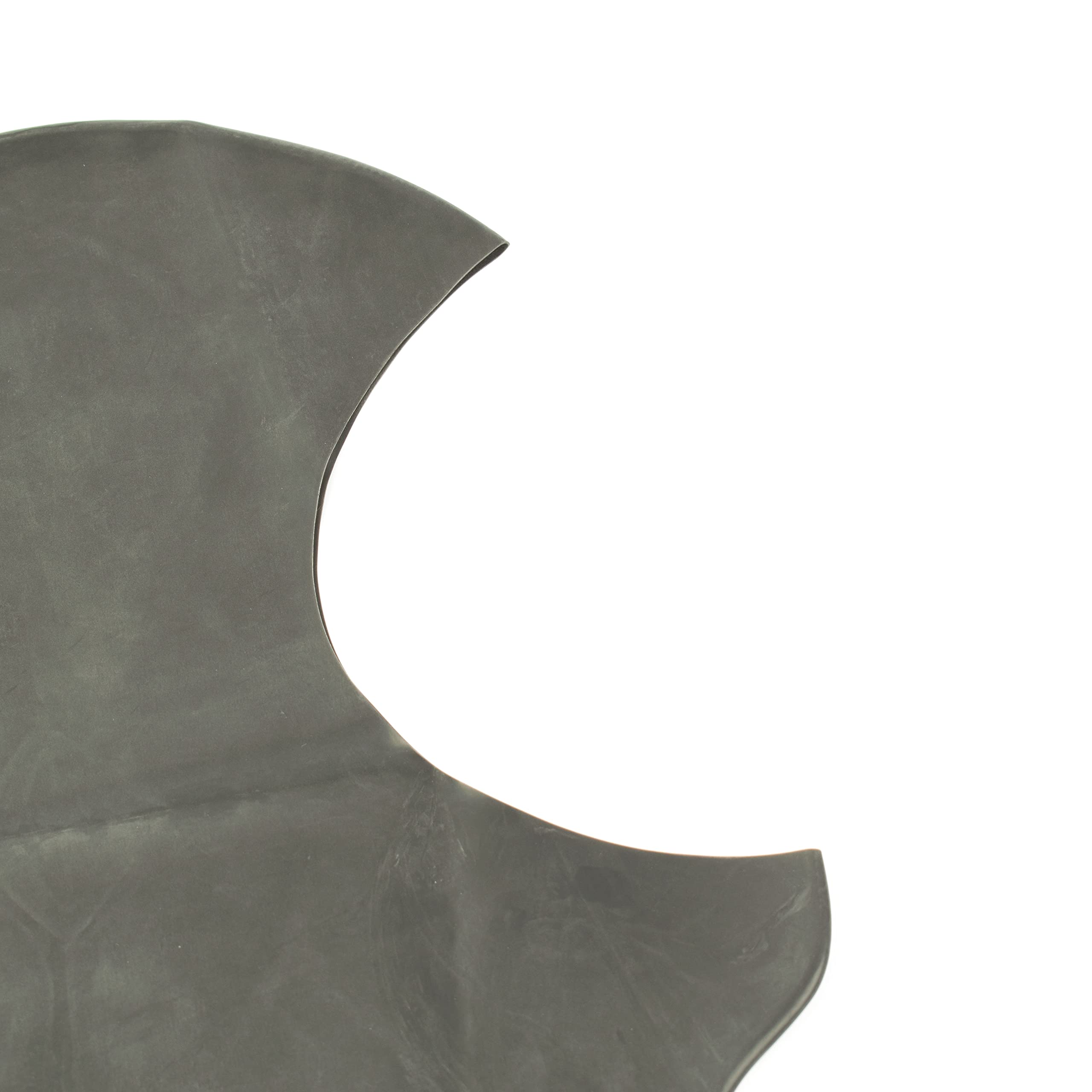Masque en latex - Masque en latex à visage ouvert pour hommes et femmes noir 0.4mm S