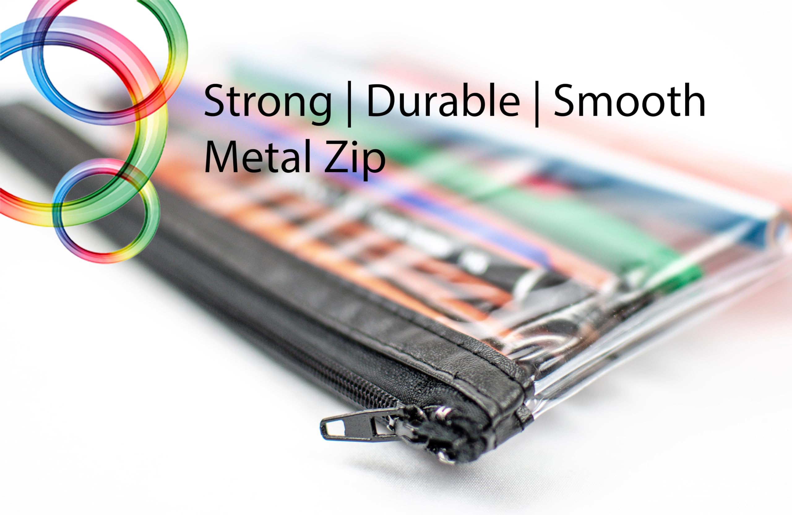 Durafile Clear Pencil case, Pack of 4 - Image 4