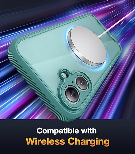 Miniatura 4 de Diaclara Diseñada para iPhone 16, funda resistente de cuerpo completo con protector de pantalla integrado sensible al tacto y antiarañazos, mejorada