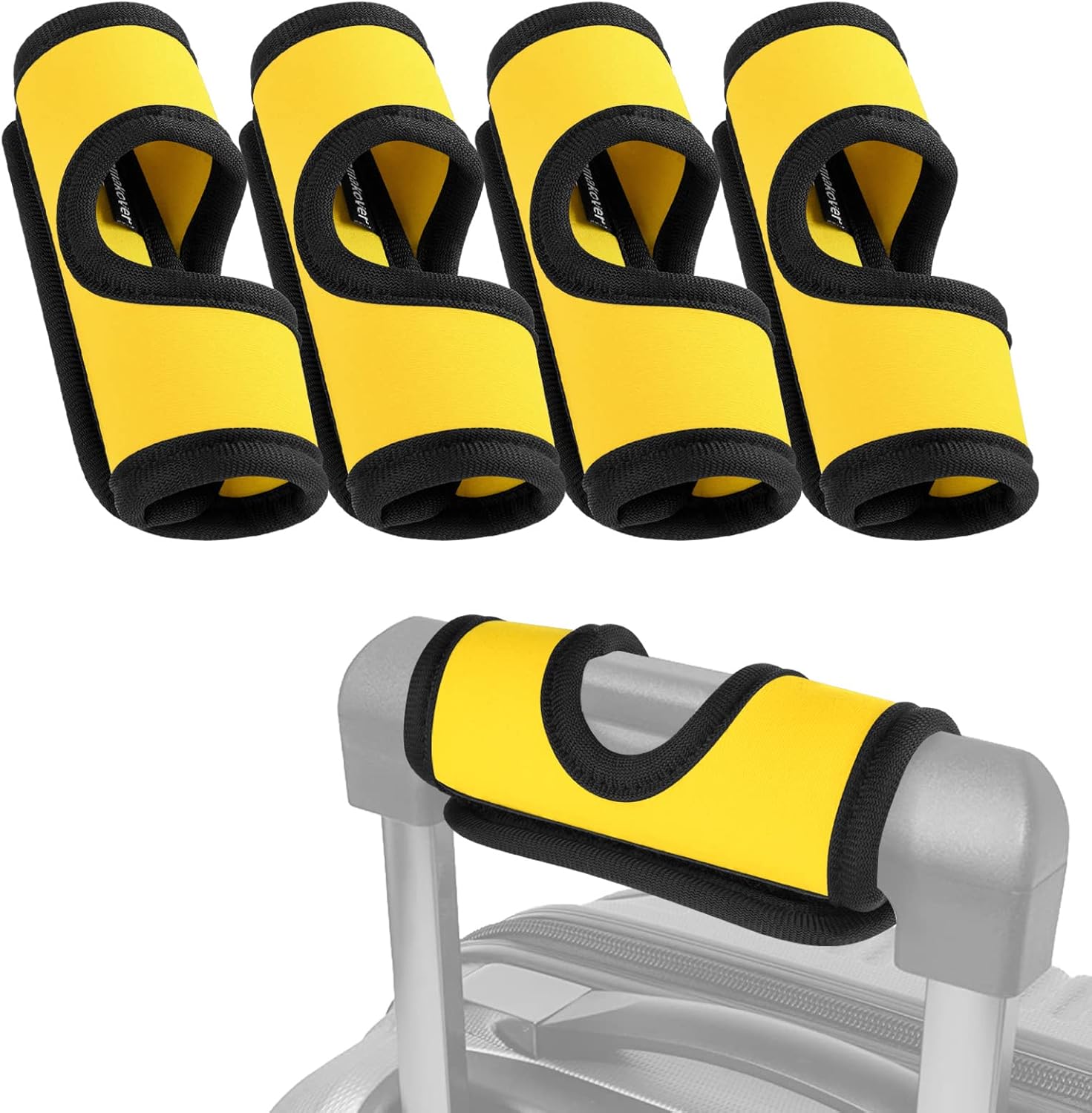 5 Pcs Neoprene Luggage Handle Wrap Handle Grip Luggage Tags