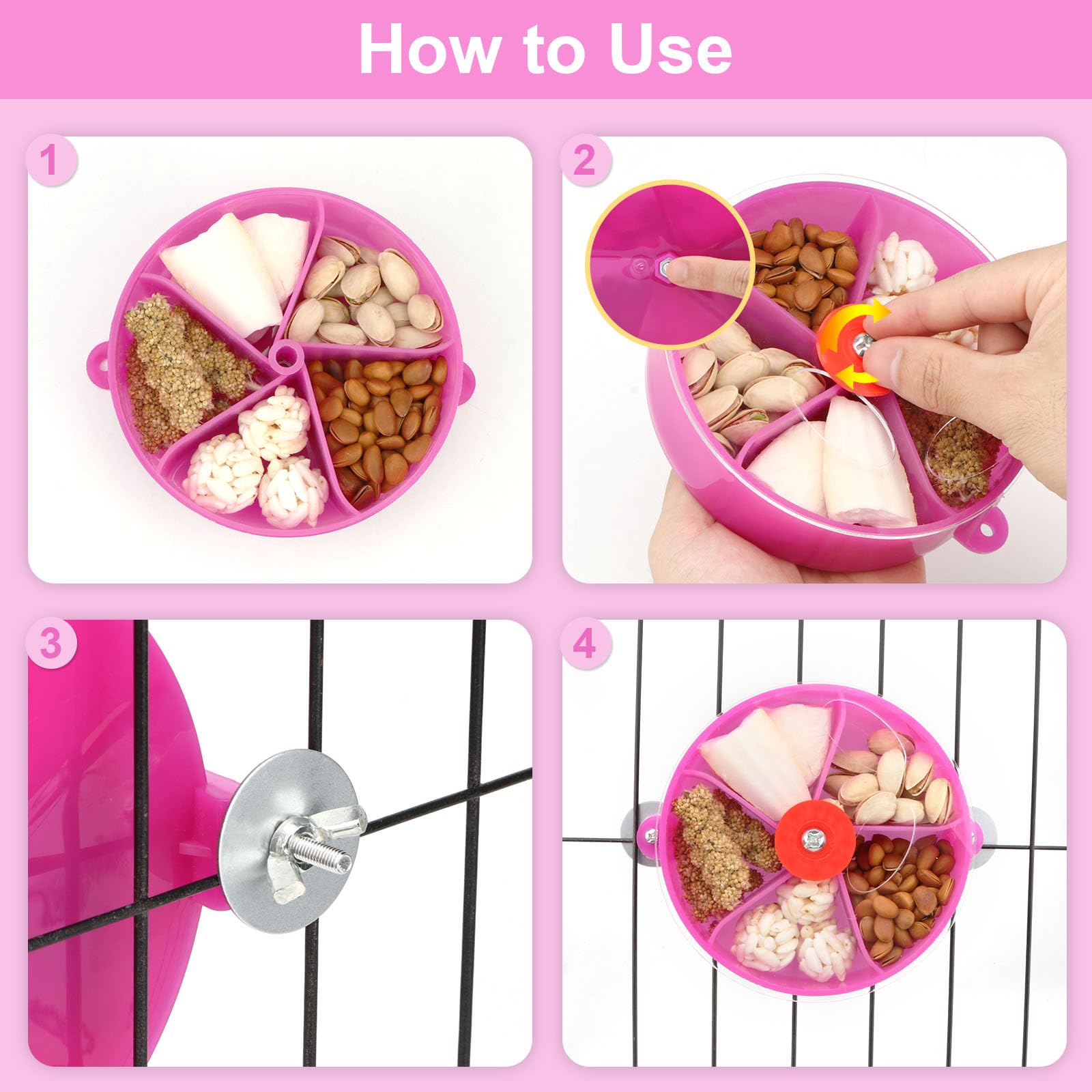 Jouet De Recherche De Nourriture Pour Oiseaux - Jeu Interactif En Bois Pour Perruches, Calopsittes Et Inséparables - 10