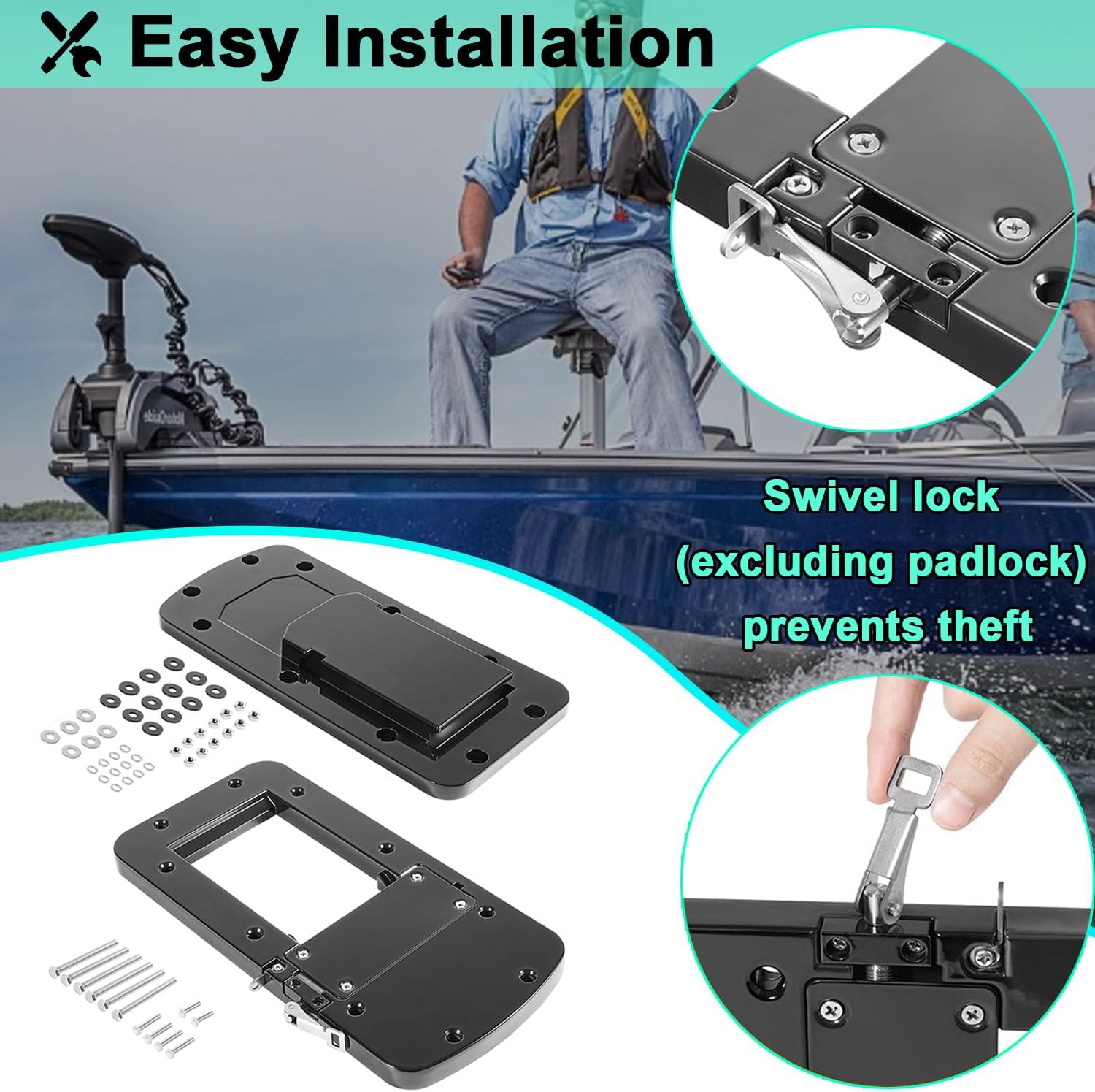 8M0092064 Xi Series Quick Release Mounting Bracket Kit suitable for MotorGuide Xi3 Xi5 Trolling Motors