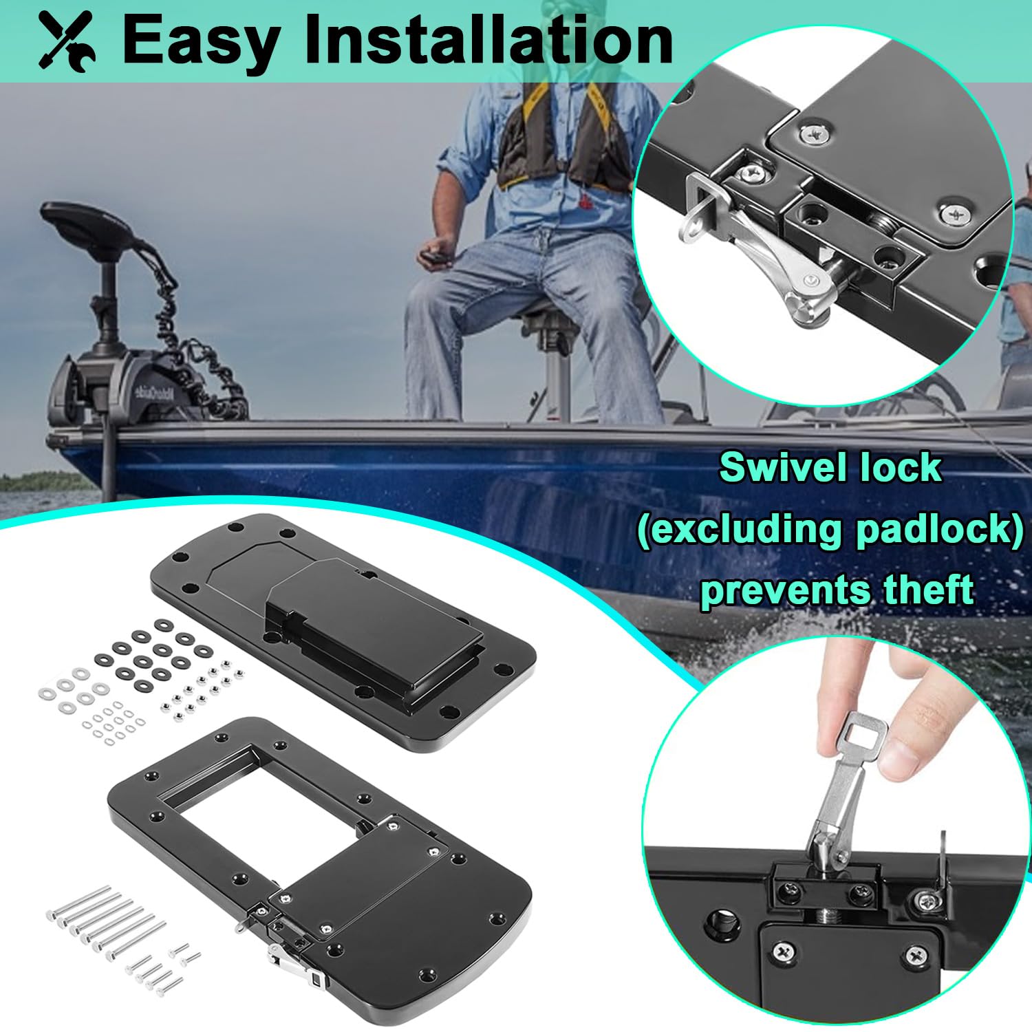 Support Rapide Motorguide Xi Series – Dégagement Rapide Blanc Pour Moteur De Traîne