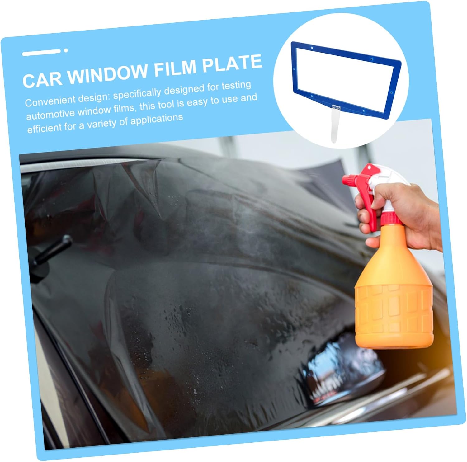 1set Car Window Film Testing Board Flexible Compact Tint Installation Tool for Automotive Window Films Efficient Evaluation for Solar