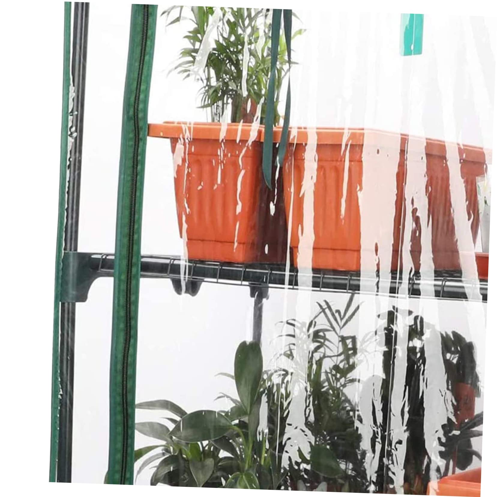 Gatuida Gewächshaus Ersatzabdeckung 3-lagig aus PVC Klar für Garten