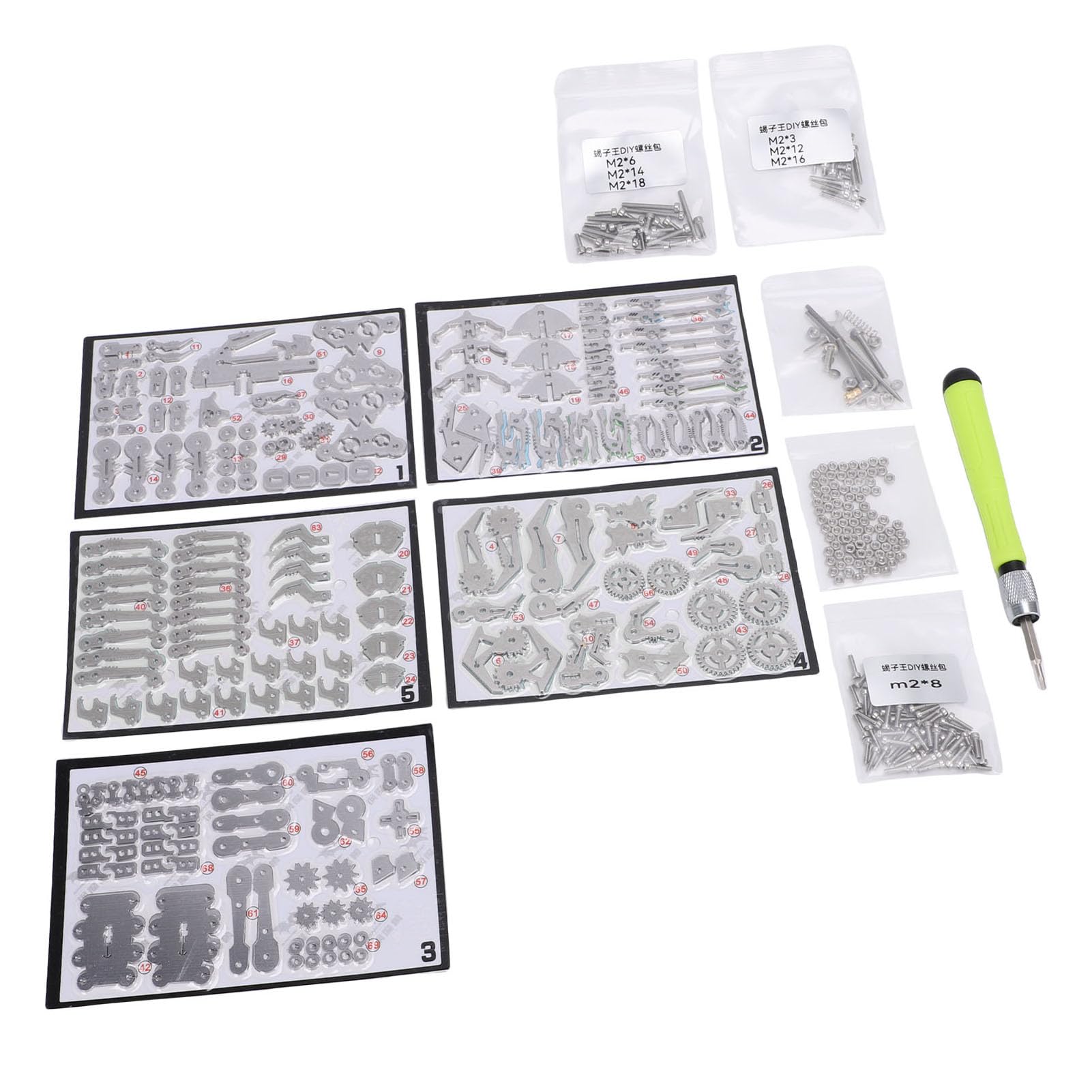 Tangxi Zestaw Puzzli Metalowych 3D Wysoka dokładność DIY Zestaw Modeli Metalowych Montaż Mechaniczny Model dla Dorosłych Dzieci Materiał: Metal Kolor: Kolorowa Zabawka Edukacyjna dla Dzieci w Wieku