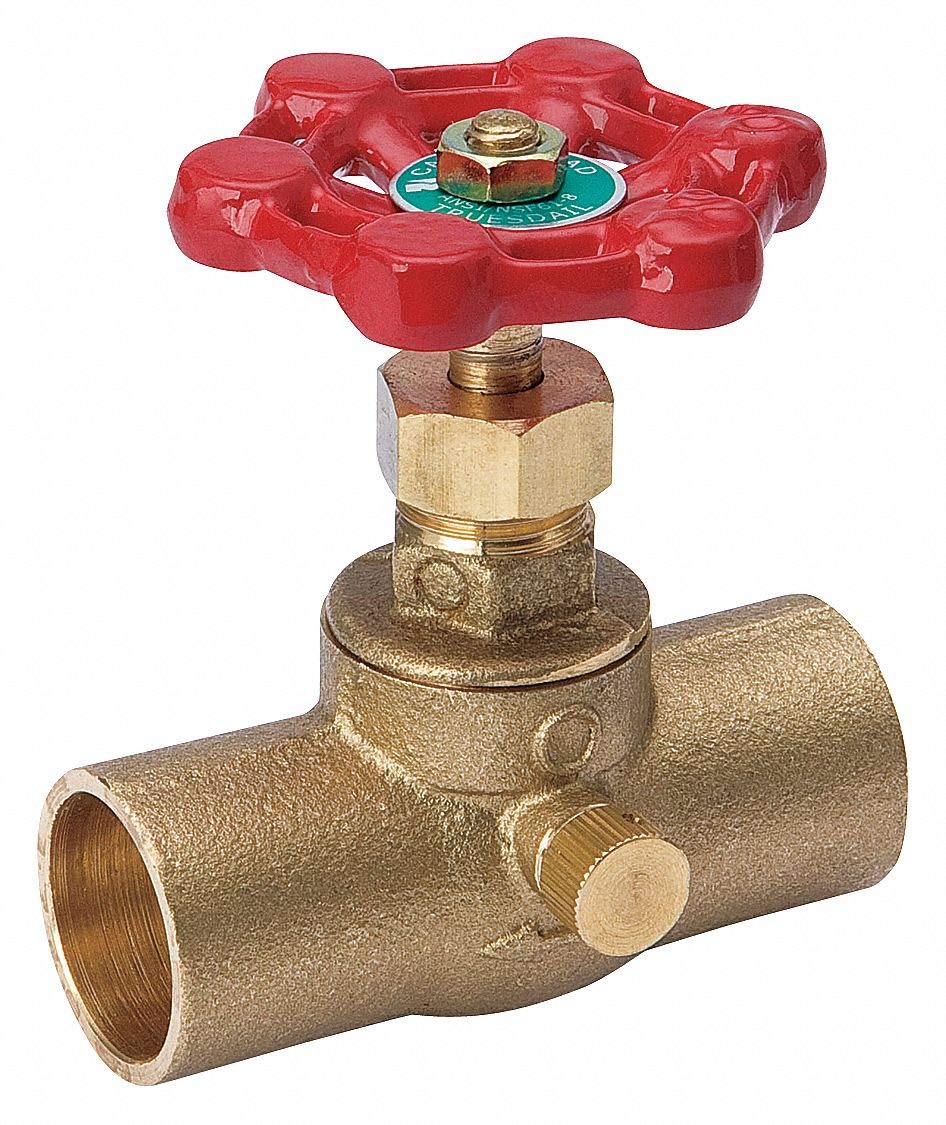 B And K Industries 105-603NL 1/2" C X C Stop & Waste Valve