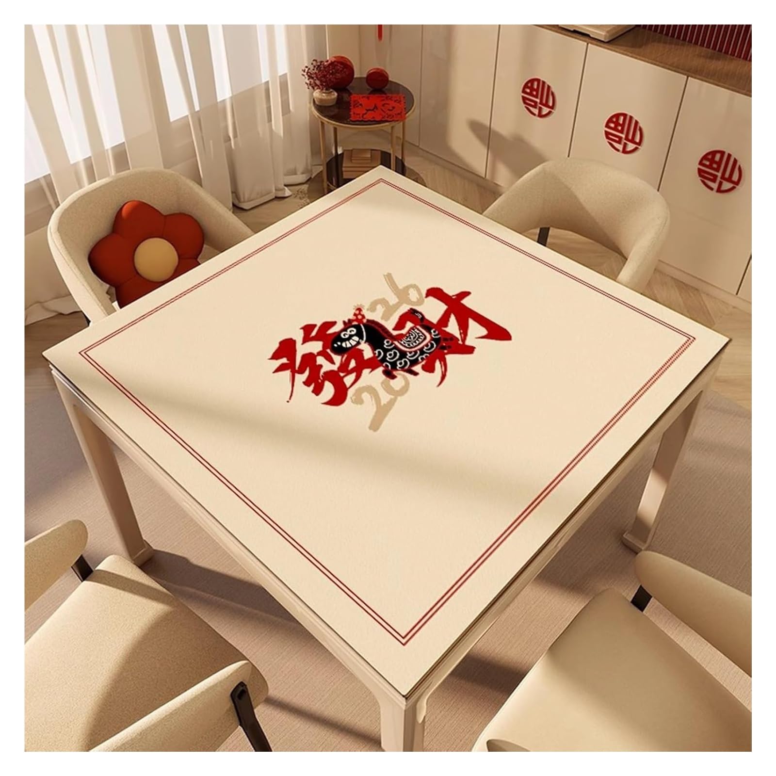 Tapis de Poker, Tapis de Jeu antidérapant avec Envers en Caoutchouc for la Maison(70cm/27.55in)