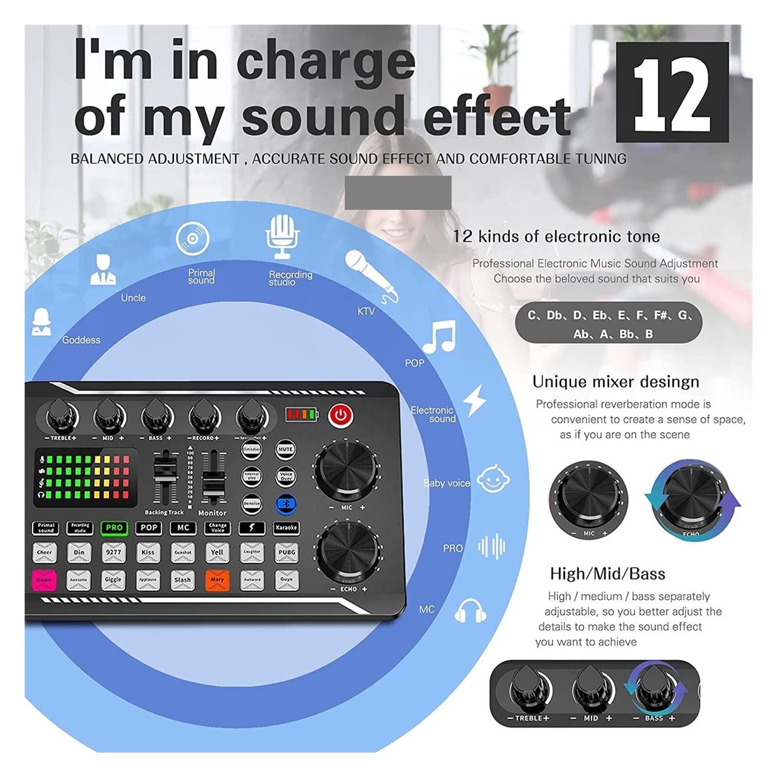 Amazon.co.jp: スタジオオーディオミキサー サウンドカード16音声