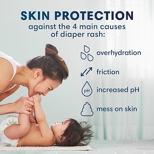 Miniatura 7 de Tamaño de los pañales Pañales desechables para bebés Pampers Pure Protection protección hipoalergénica y sin perfume pack mensual el empaque puede