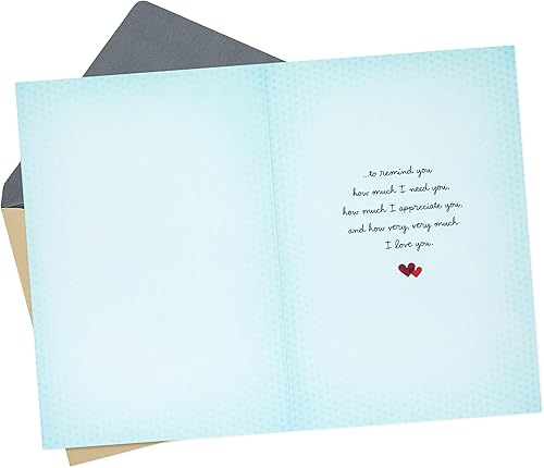 Miniatura 2 de Hallmark Valentine's Day Card (Heart in Envelope) for Anniversary, Romantic Birthday, Everyday Love, Sweetest Day