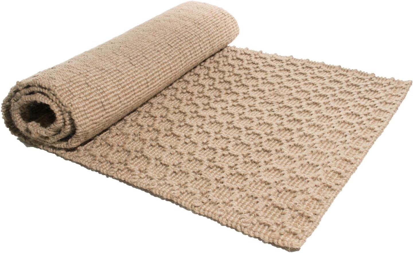 Imports Decor Natural Jute Rug, Beehive Design, 2-Feet by 6-Feet