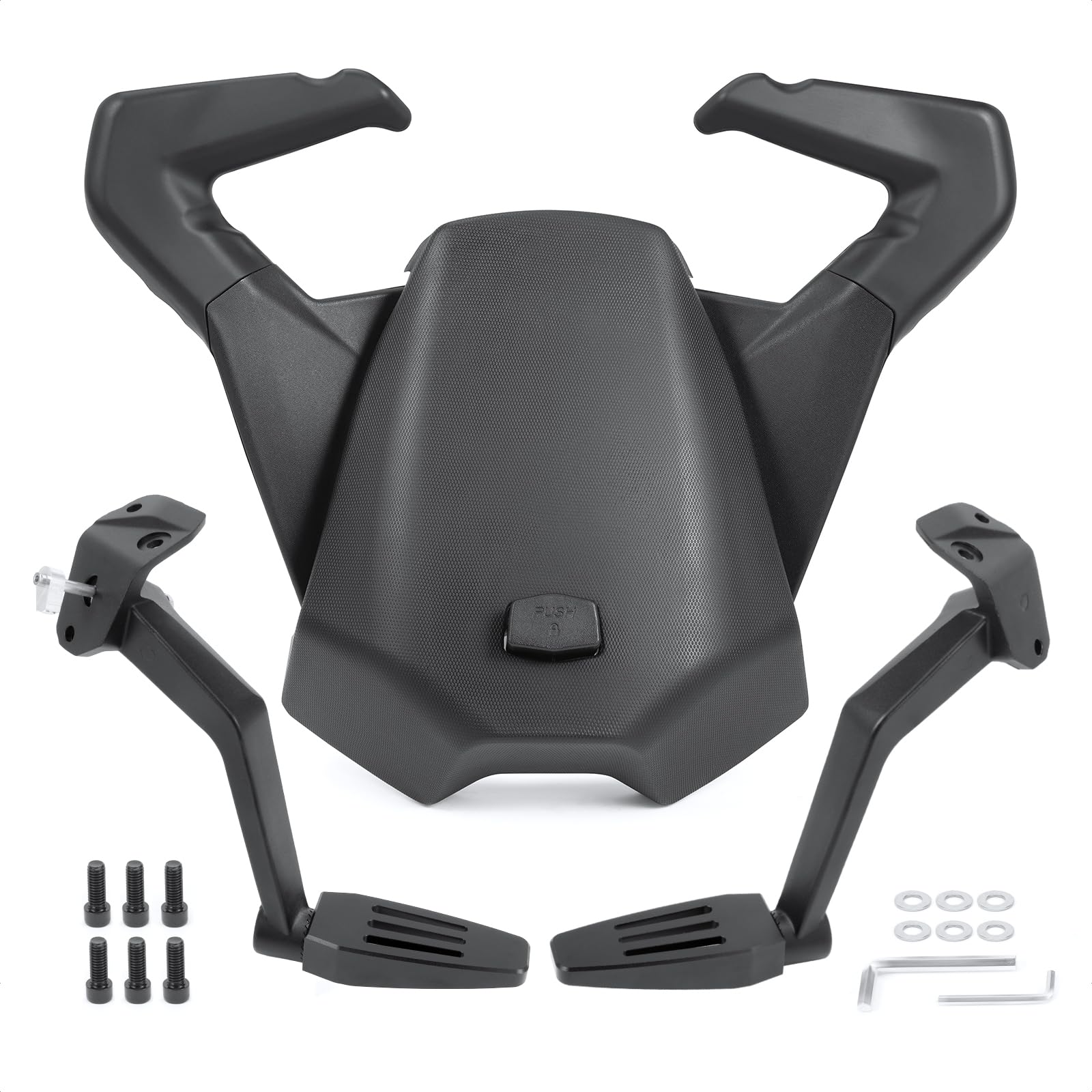 Amazon.com: Upgraded Passenger foot pegs +Passenger Seat with Grab