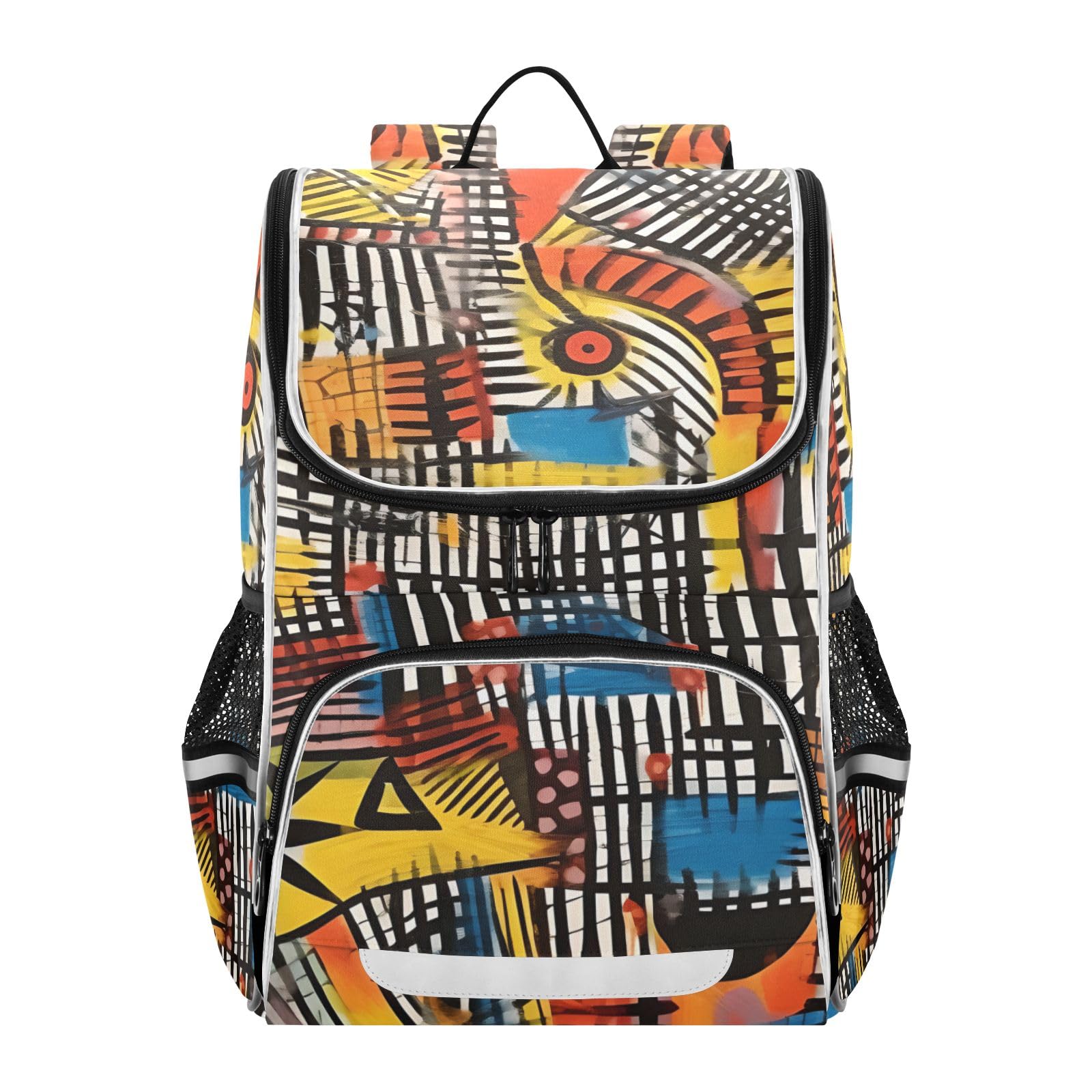 Abstract Pattern1 School Backpack for Boys Girls Elementary School Bookbag Travel Bag Daypack for Students