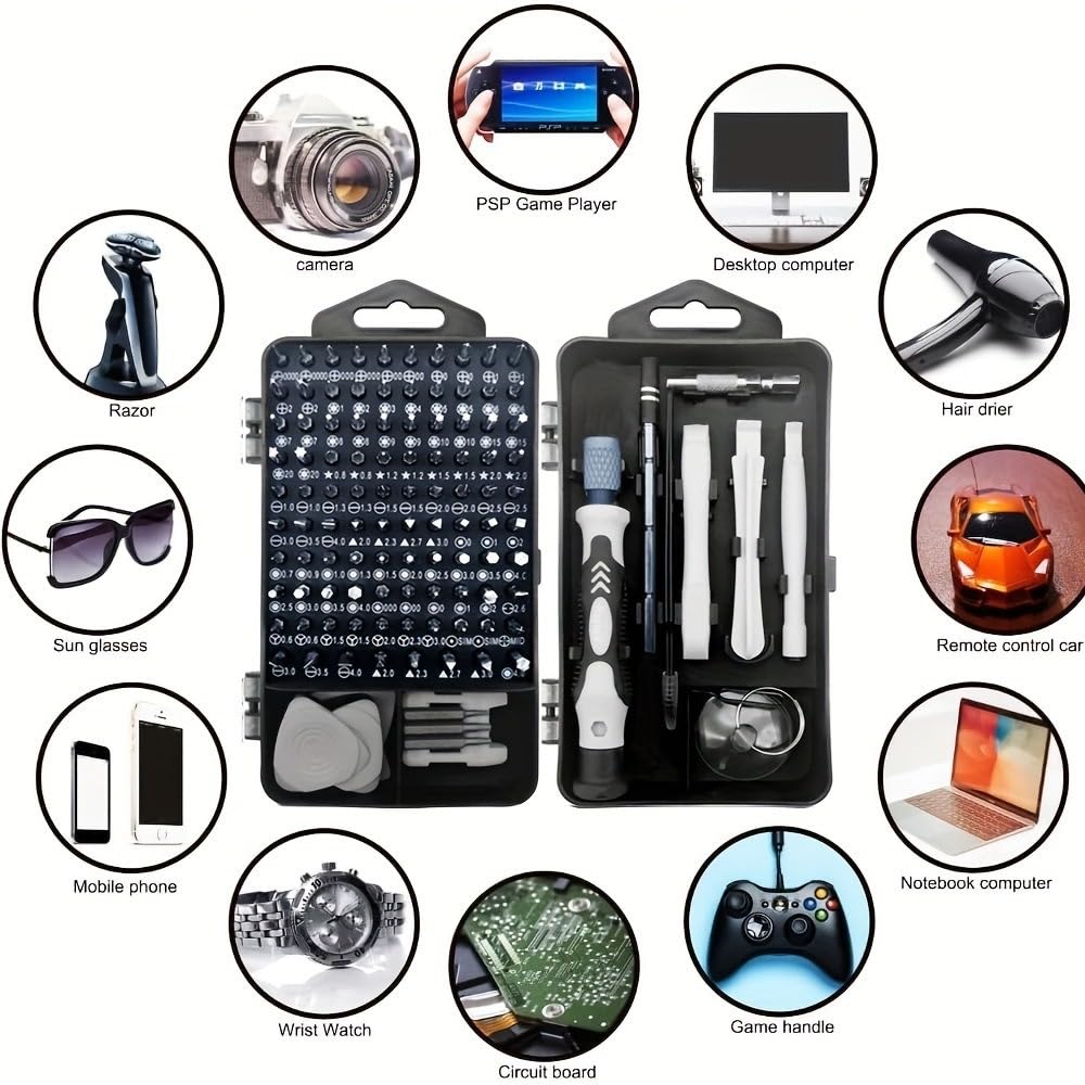 Set Attrezzi da Lavoro Set magnetico multifunzionale di precisione per computer, PC, kit riparazione per apparecchiature per telefoni cellulari, utensili manuali