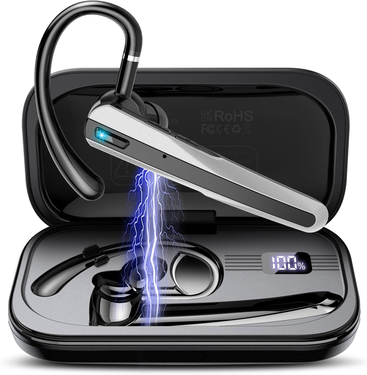 Amazon.com: Atheewon Bluetooth Headset V5.3, Wireless Headset with ENC ...