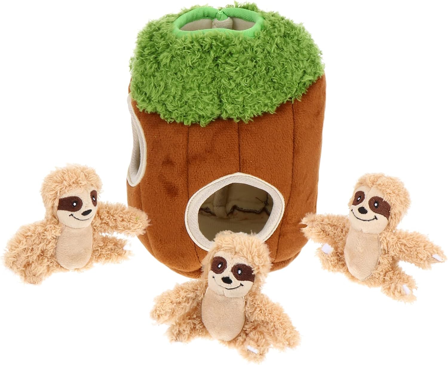 Nuobesty かくれんぼ犬のおもちゃは 4本は犬のおもちゃの子犬ぬいぐるみきしむ