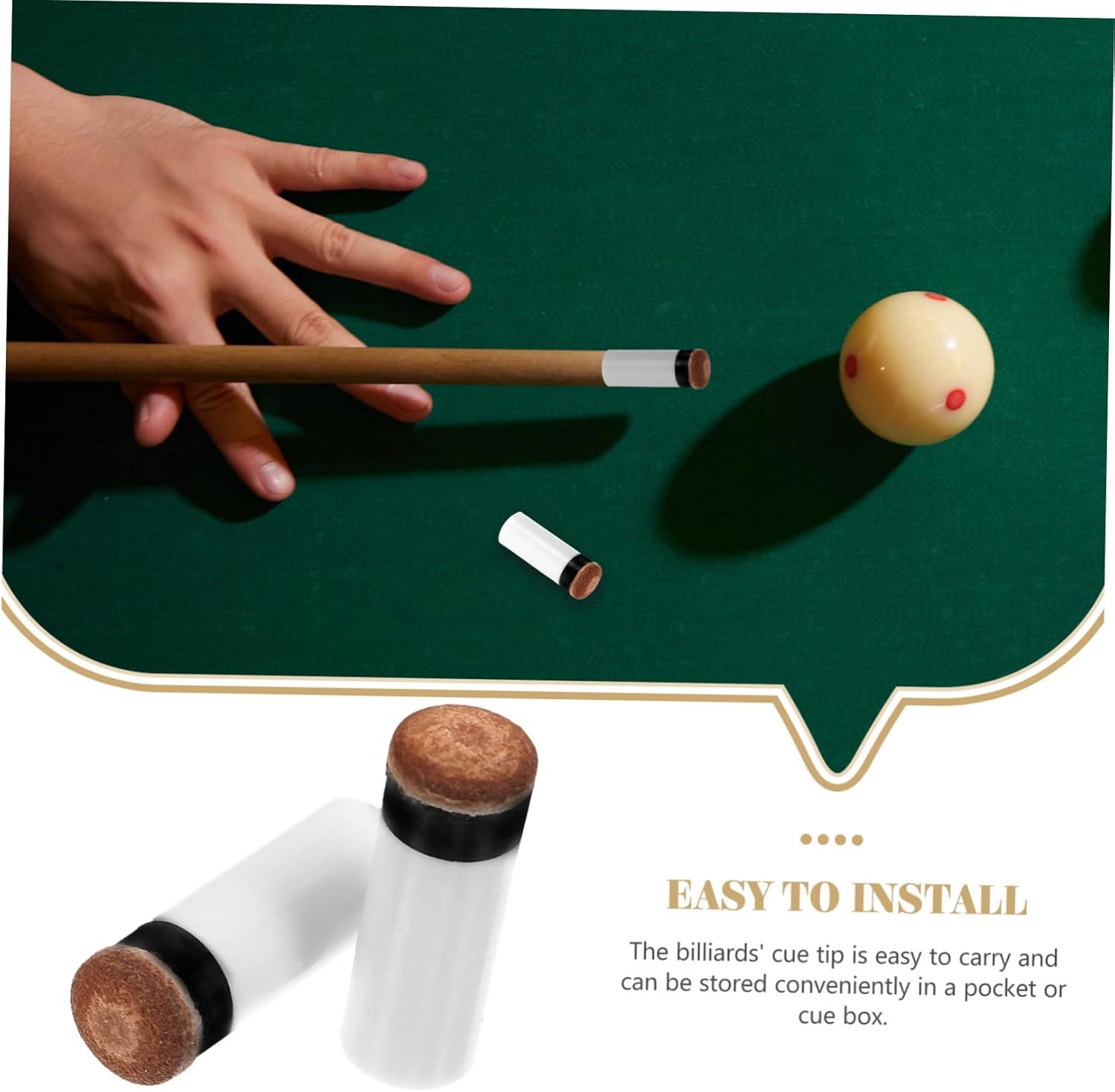 ibasenice mm Cue Pool Cue Ferrule Tip Felt Sticks Billiard Cue Stick Ferrules Snooker Cue Pool Stick Billiards