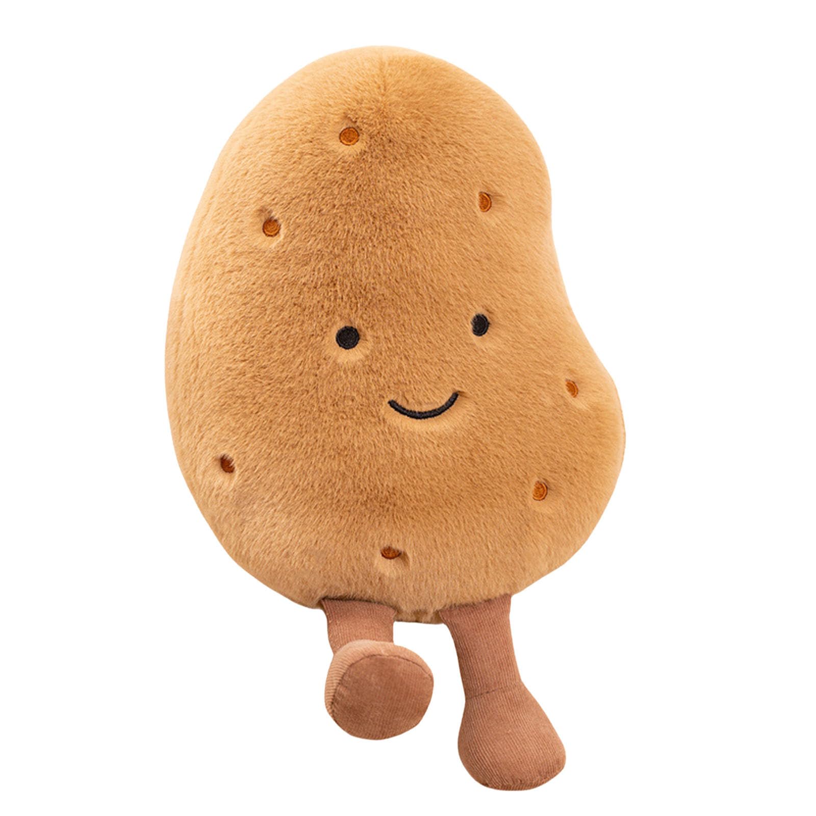 Cama Para Muñecas De Madera Con Cojín De Peluche De Croissant O Patata – Suave Y Decorativo, Regalo Para Cumpleaños Y Navidad
