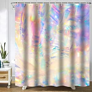 Amazon.com: SPXUBZ Holographic Iridescent Metallic Rianbow Shower ...