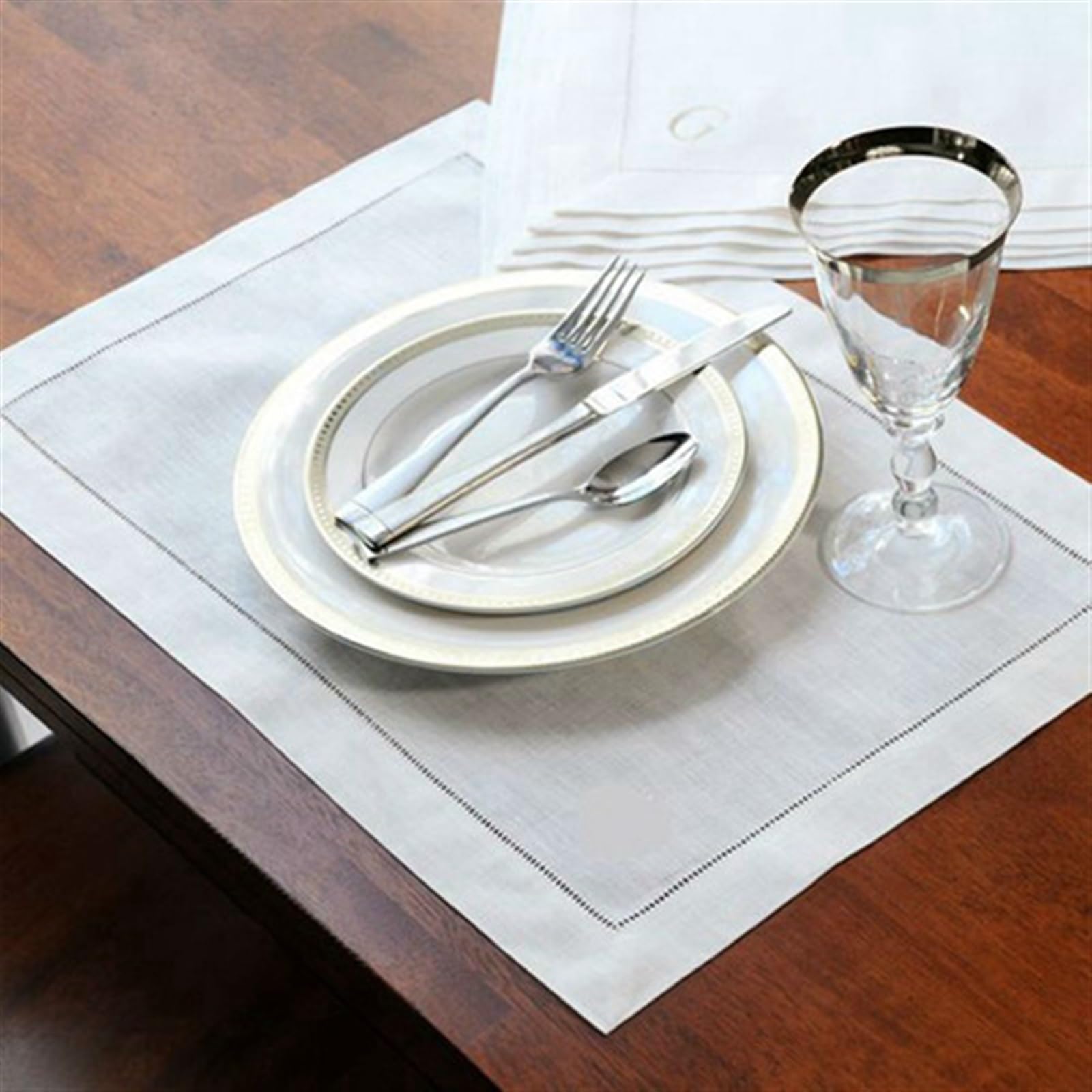 Cloth Napkins 12 Pieces White Napkins Cotton Fabric Napkin Table Dinner