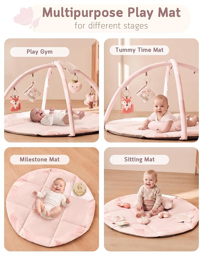 Fortella Baby Play Gym & Activity Mat - Rosa miniatura 4