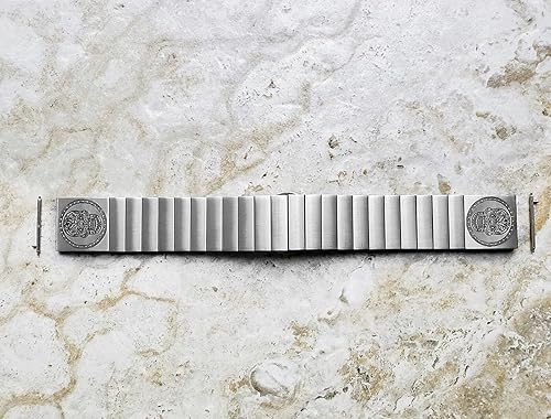Miniatura 2 de Correa grabada compatible con Samsung Watch 3 de 1.772in Galaxy Watch de 1.811in Gear S3 Frontier Classic Silver acero inoxidable pulsera S-SS2