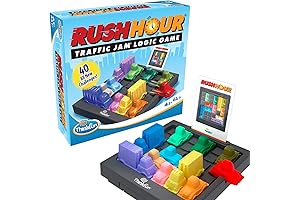 ThinkFun Rush Hour Traffic Jam Brain Game: Award-Winning Car Game for Ages 8 and Up