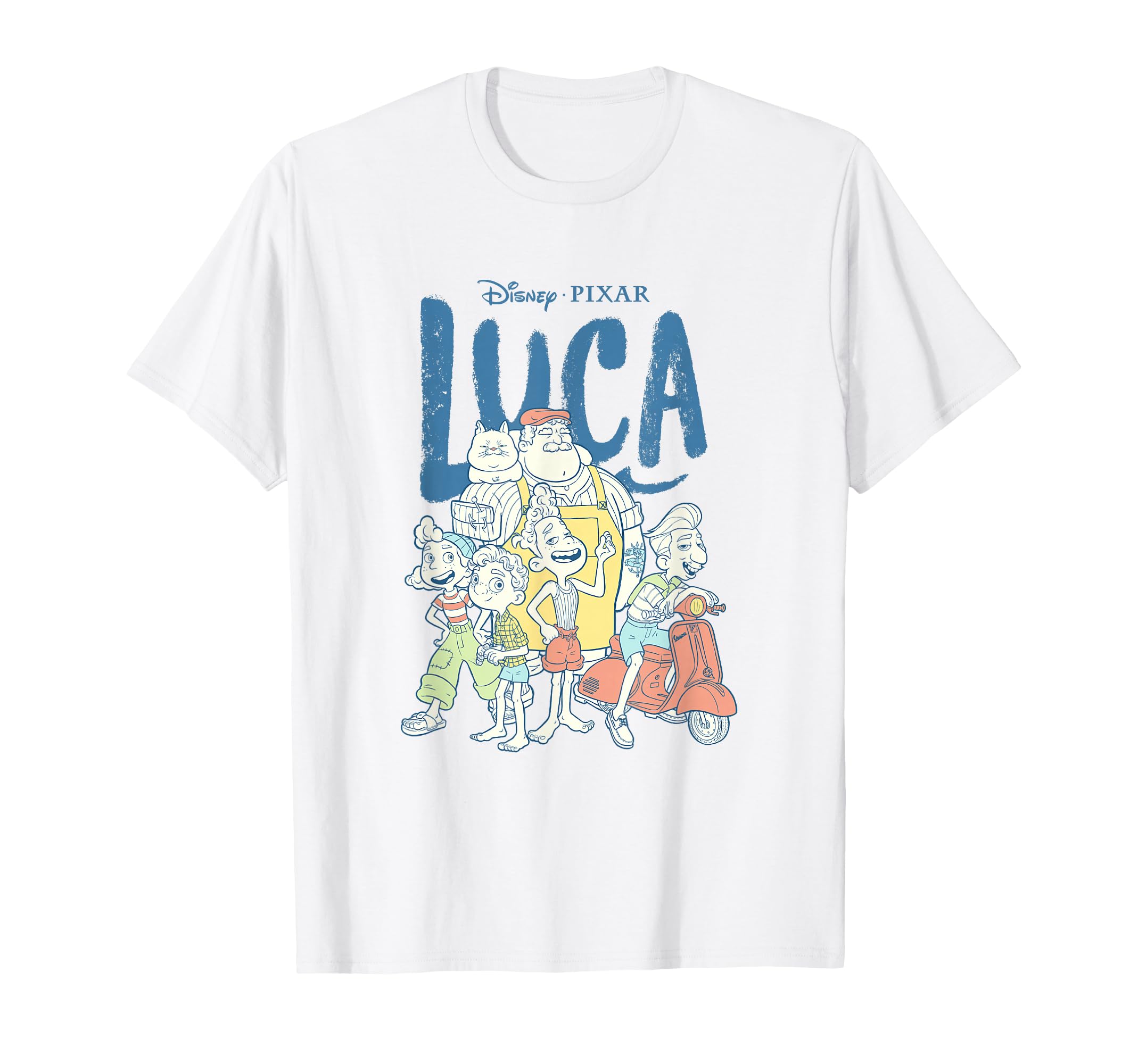 Disney Pixar Luca Group Shot Logo T-Shirt