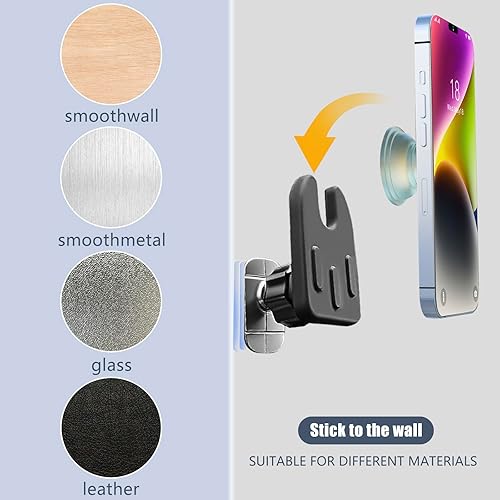 Miniatura 7 de Soporte de coche para Pop Socket, soporte de teléfono ajustable fuerte adhesivo para automóvil, soporte adhesivo para tablero de instrumentos