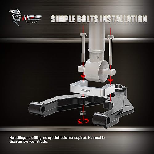 Miniatura 5 de MZS Kit de nivelación de 2 pulgadas, espaciadores de puntal de elevación delantero superior e inferior compatible con Silverado Sierra Yukon