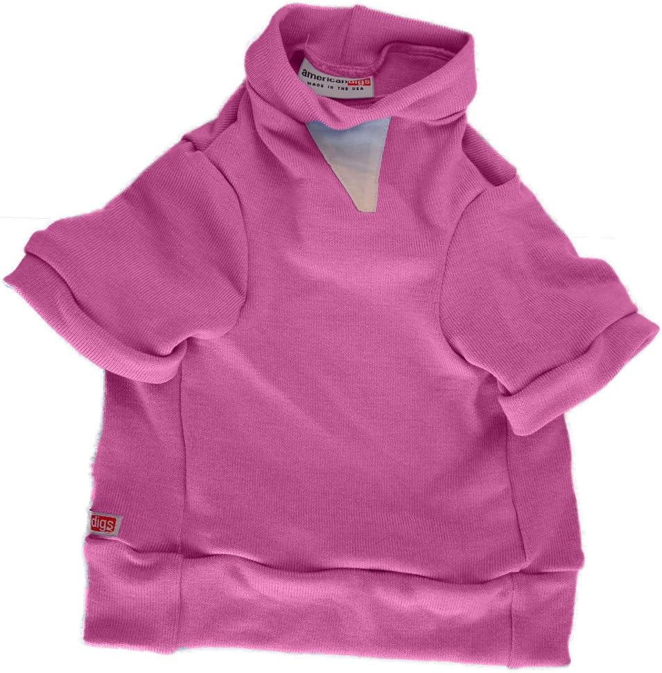 American Digs Nantucket Knit Dog Sweater XXS Fuschia, Fits Dogs 2-5 lbs