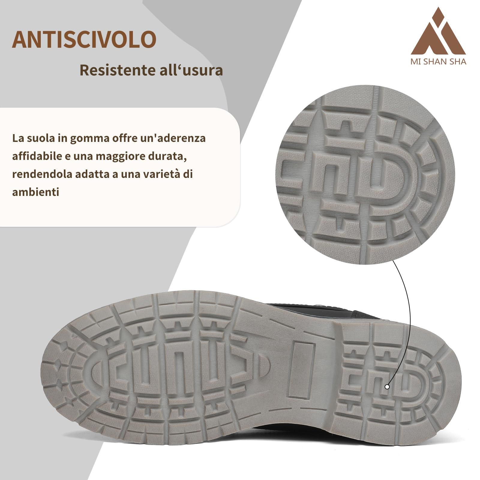 Mishansha Stivali Donna Invernali Caldo Scarpe da Neve Antiscivolo Scarponcini Casual 36-42 EU