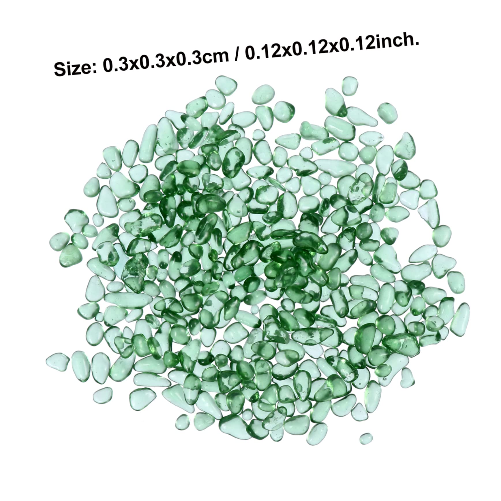 Mikikit 1 Pack Transparent Glass Crystal Stones Decorative Aquarium Rocks for Plants Planters Bonsai Pots and Craft Projects Super Polished River Pebbles for Elegant Home Decor