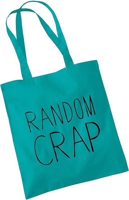 Tote Bag For Women Random Crap Slogan Print Shopper Shoulder Canvas Bags 100% Cotton
