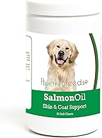 Vista 1 de Healthy Breeds Golden Retriever - Aceite de salmón masticable suave, 90