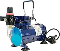 Vista 3 de Paasche Compresor D500SR de 1/5 HP con apagado automático, regulador y trampa de humedad