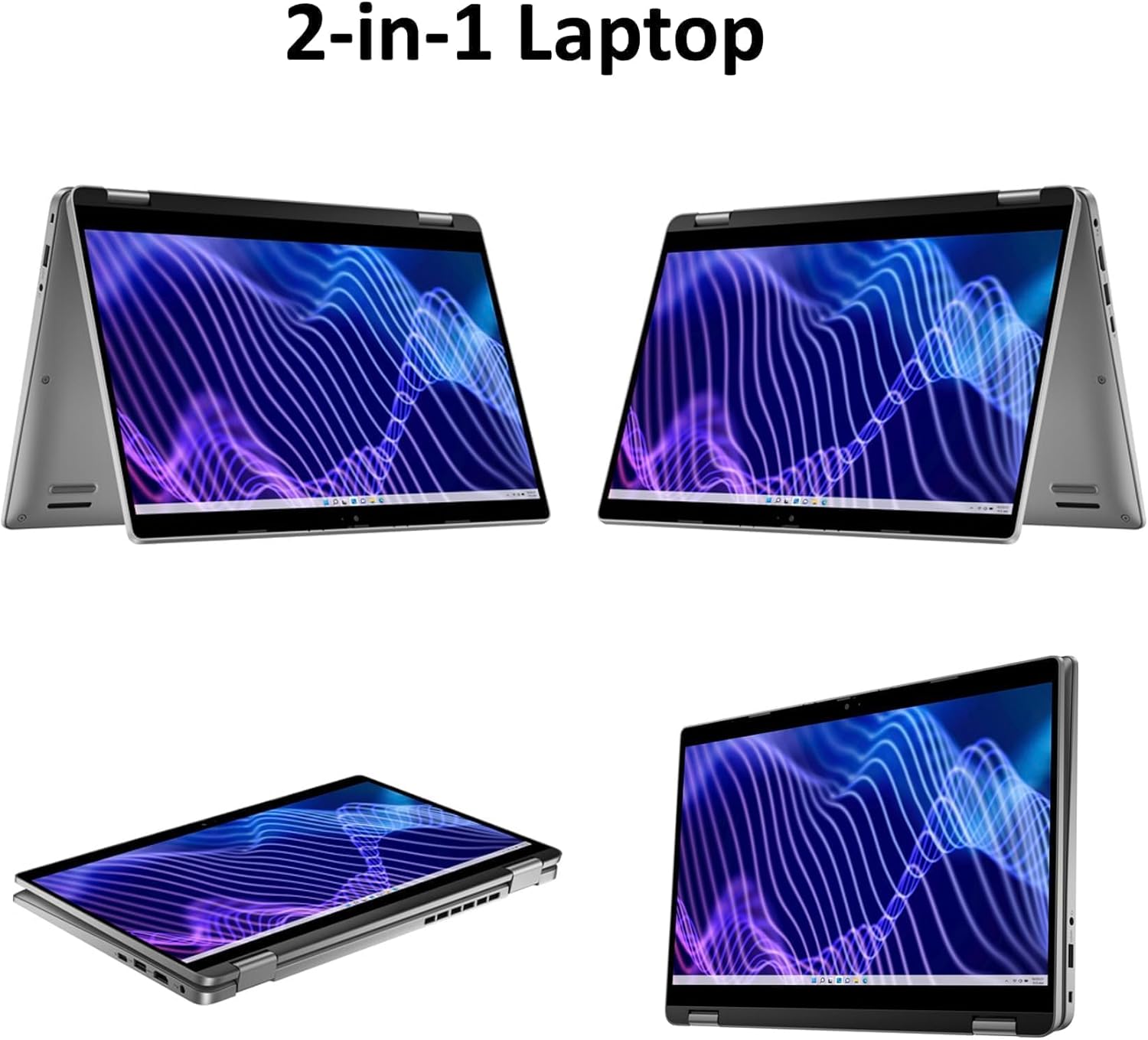 Dell Latitude 3340 Business 2-in-1 Portable Laptop 13.3" Touchscreen IPS FHD Display (Intel i5-1335U, 16GB LPDDR5, 512GB PCIe SSD, Backlit KB, WiFi 6E, Webcam, Bluetooth 5.3, Win 11 Pro)