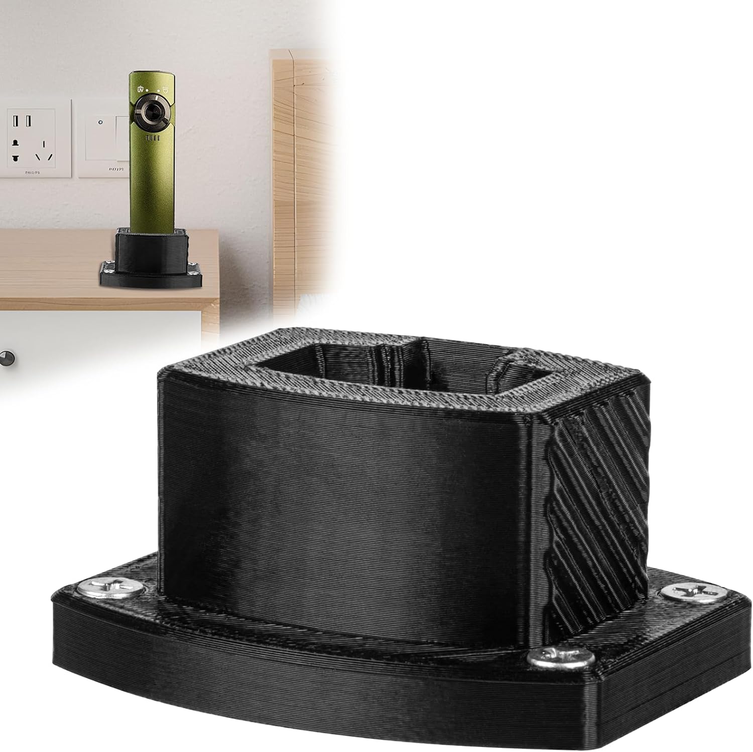 Flashlight Charging Stand for Olight Arkfeld Pro 1300| Dock Base for Desk or Nightstand | Stable Holder for Olight Charger | Sleek Organizer for EDC Accessories (Not Included Charger)
