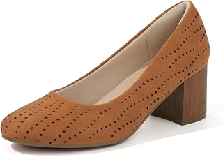 Ortho+rest Women Pumps Low Chunky Block Heel Orthopedic Dress Shoes