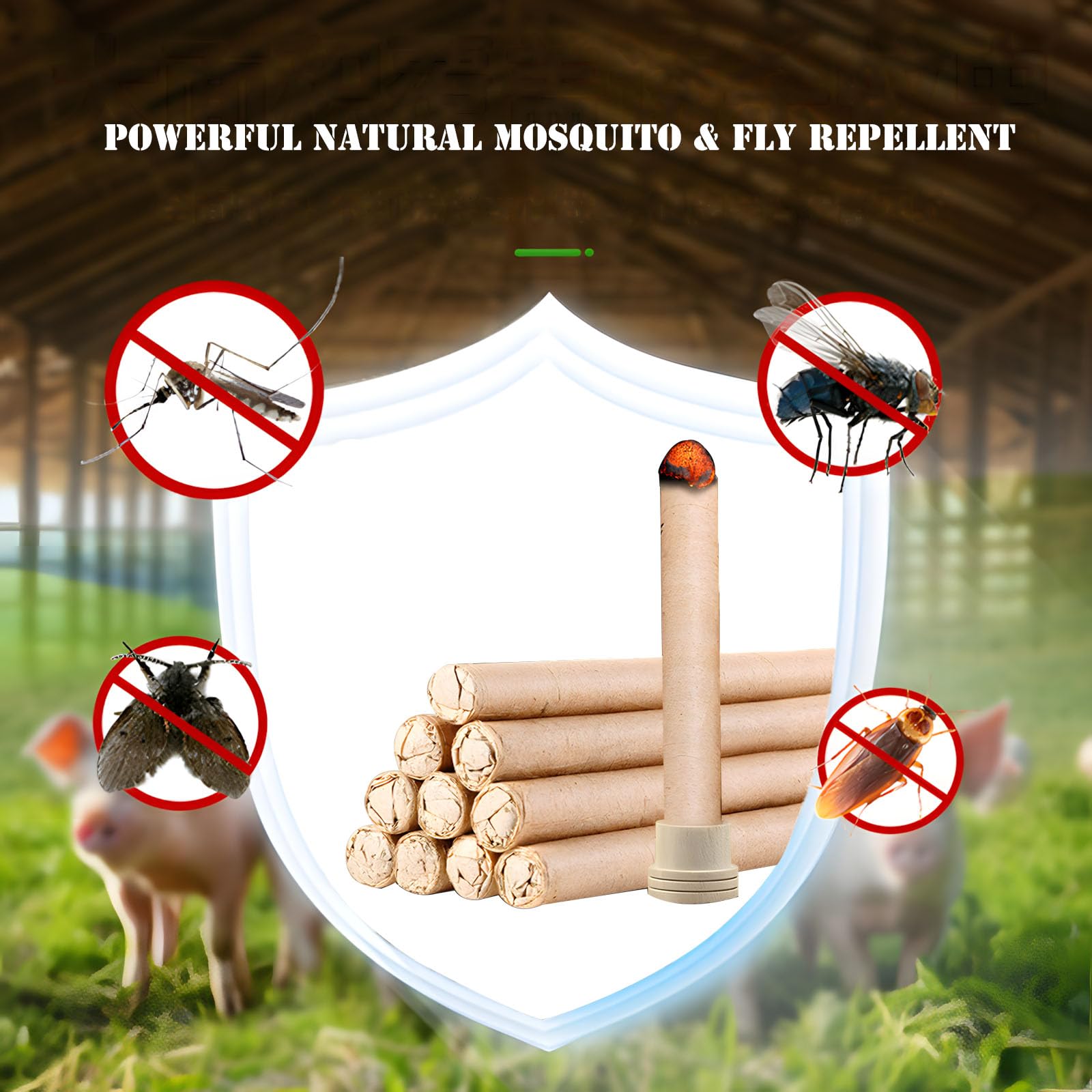 Natural Mugwort Mosquito Repellent Incense Sticks | Effective Fly & Insect  Repellent & Midge Repellent for Outdoor/Indoor